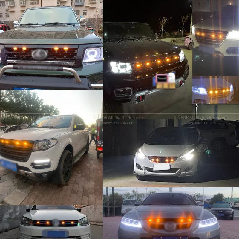 Luces delanteras puntos multicolor APPS cel