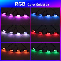 Luces delanteras puntos multicolor APPS cel