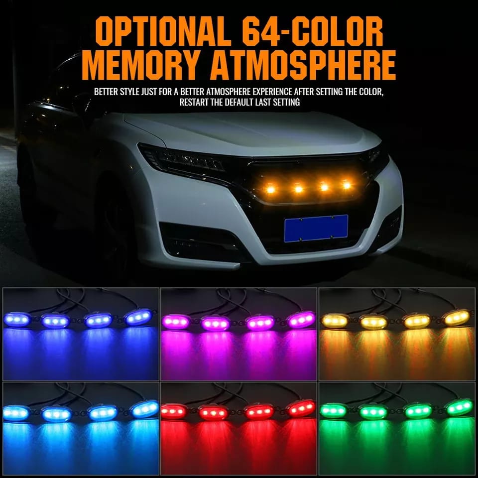 Luces delanteras puntos multicolor APPS cel