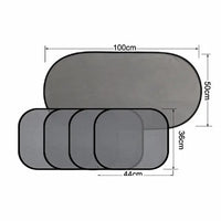 Parasol para ventanas set 5pcs