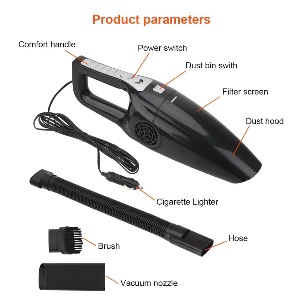 Aspiradora manual 12v 120w