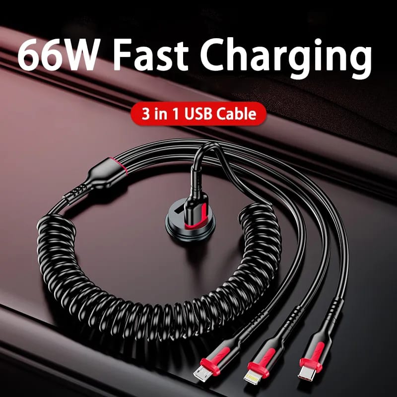 Cable 3 en 1 carga rapida