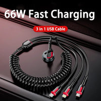 Cable 3 en 1 carga rapida
