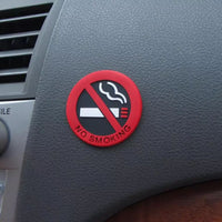 Pegatina no fumar circular