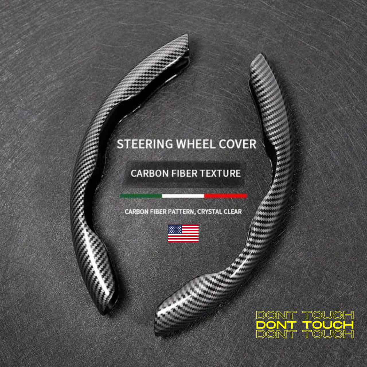 Volante fibra carbon ABS premium