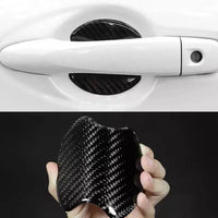 Protecto interior de manija externa fibra carbon 4pcs