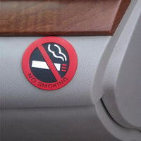 Pegatina no fumar circular