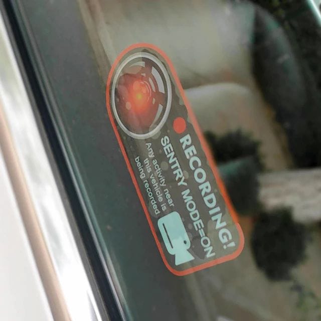 Pegatina seguridad alarma simula