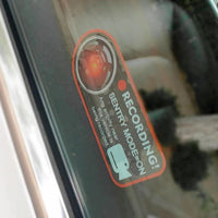 Pegatina seguridad alarma simula