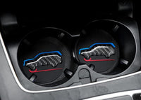 Posavasos car fibra/sili 2pcs