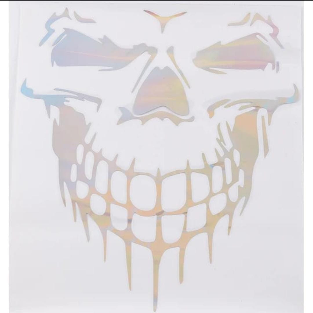 Calavera Pegatina Reflectiva