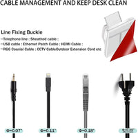 Clips organizador cable 10 uds