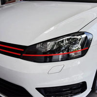 Pegatina frontal linea roja