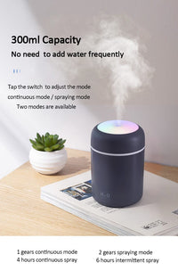 Humificador de aire coche usb