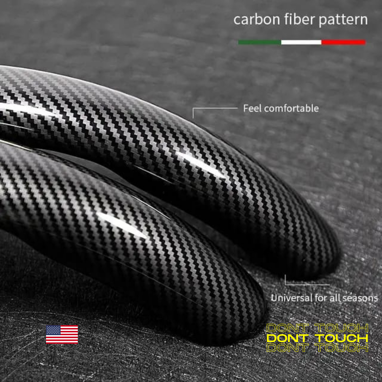 Volante fibra carbon ABS premium