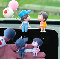 Pareja con globo
