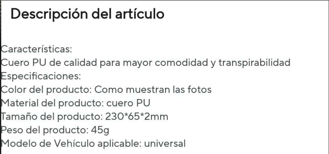 Almohadilla Cinturón Seguridad