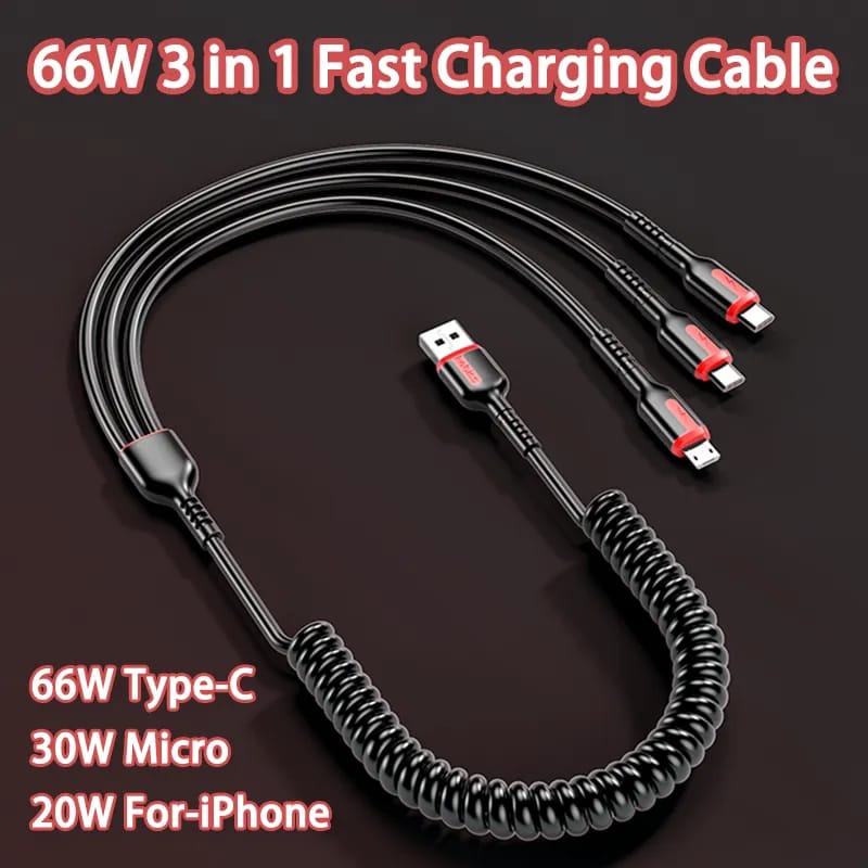 Cable 3 en 1 carga rapida