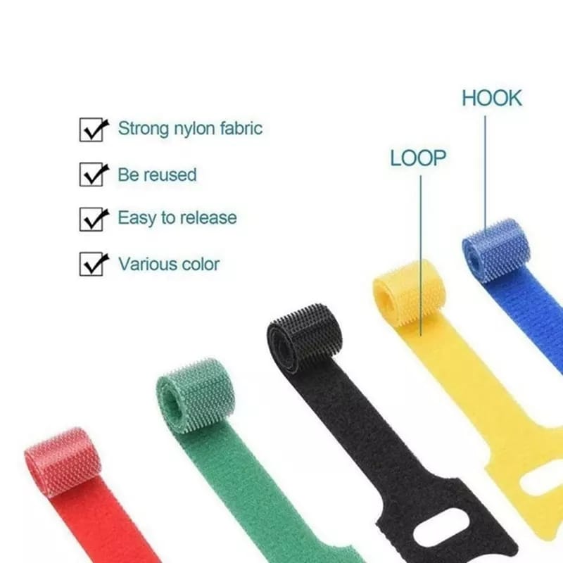 Cinta organizador cables 10pcs