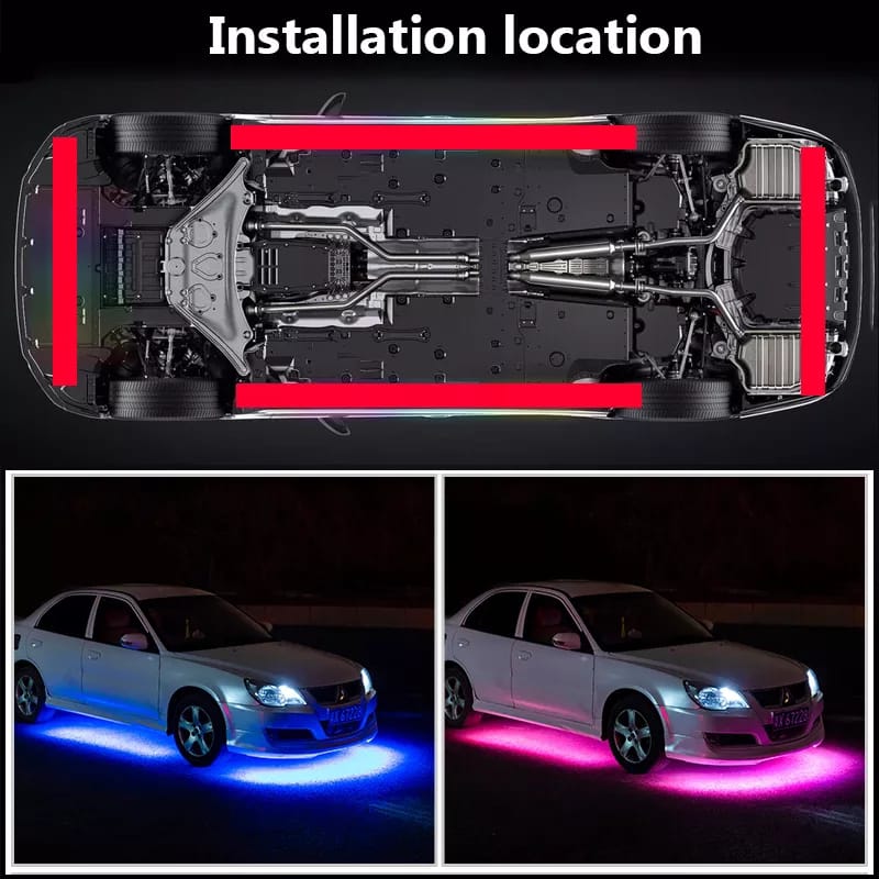 Luces inferiores led multicolor APPS celular