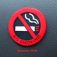 Pegatina no fumar circular