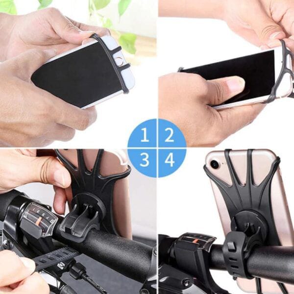 Soporte celular multiple bicicleta rotacion