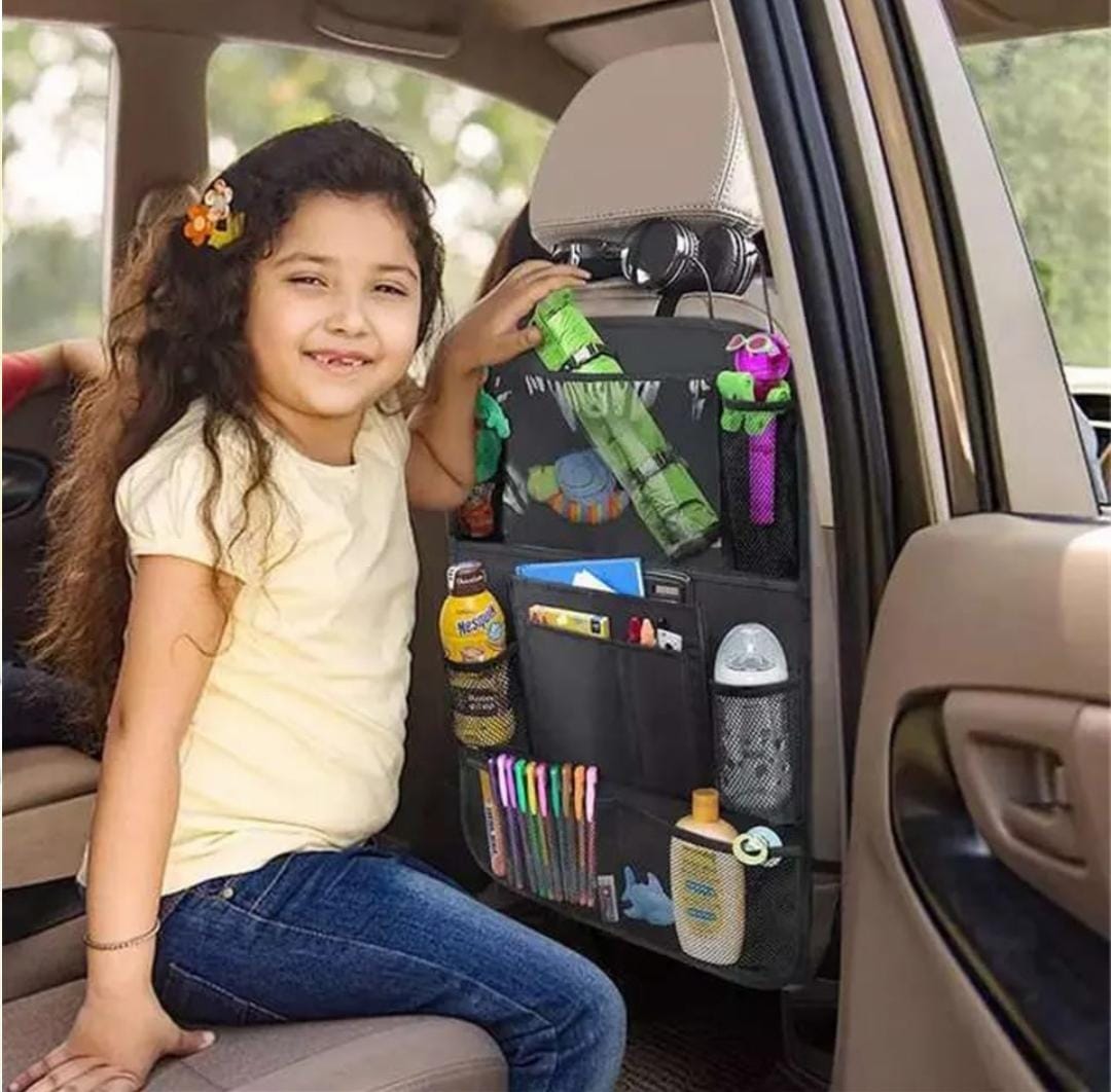 Organizador almacenamiento asiento trasero universal