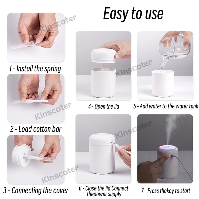 Humificador de aire coche usb