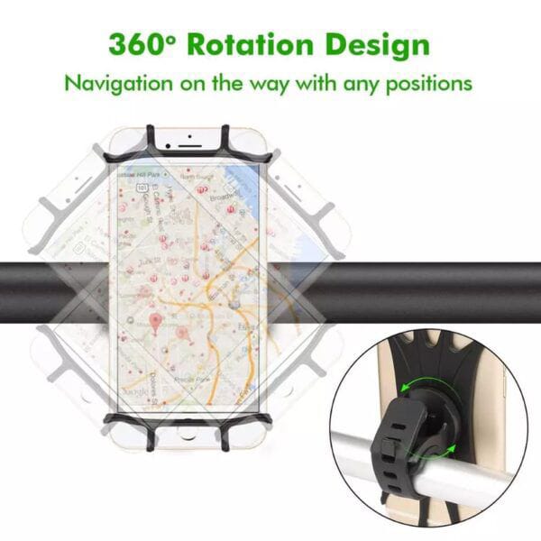Soporte celular multiple bicicleta rotacion
