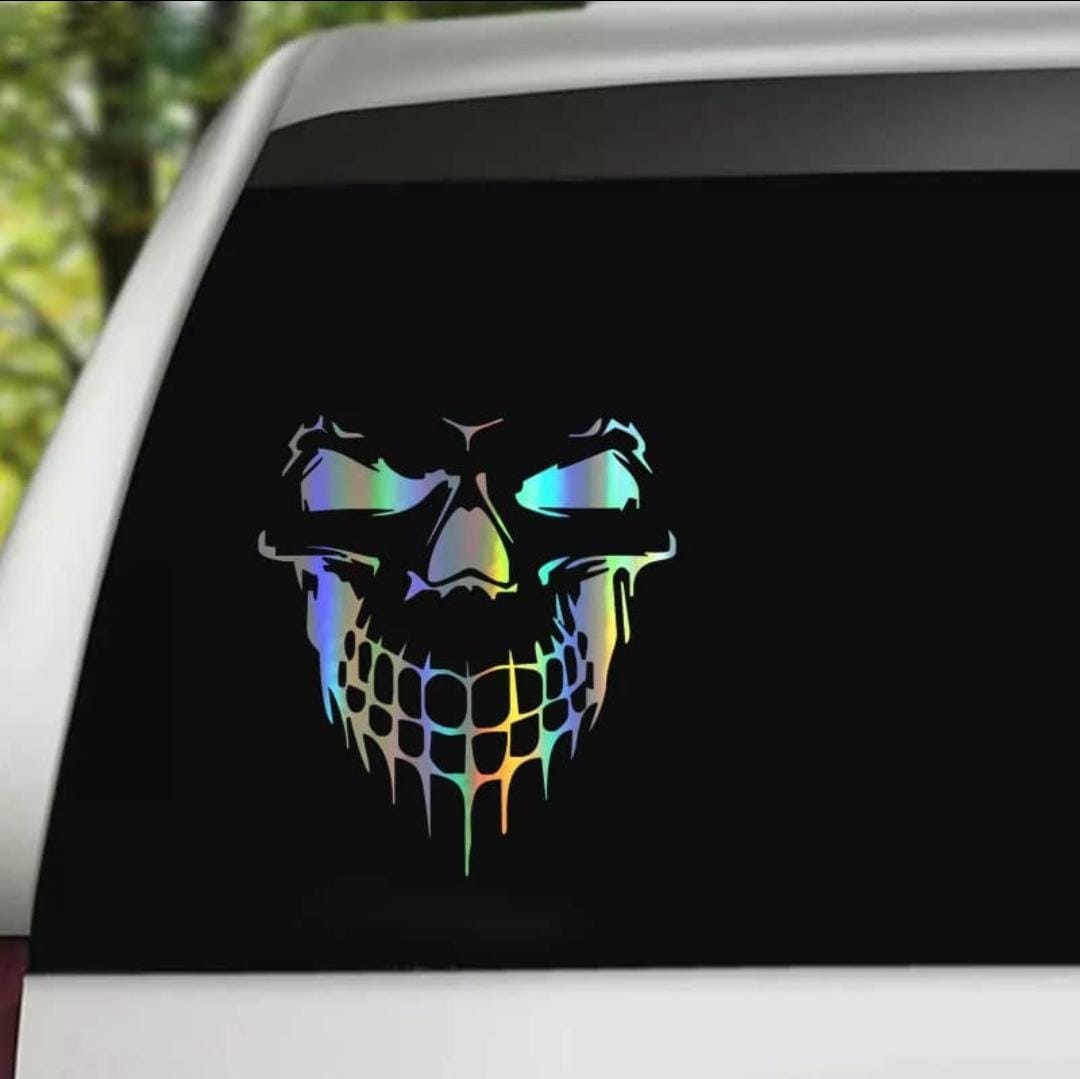 Calavera Pegatina Reflectiva