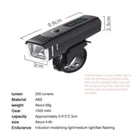 Luz delantera bicicleta luminosidad variable