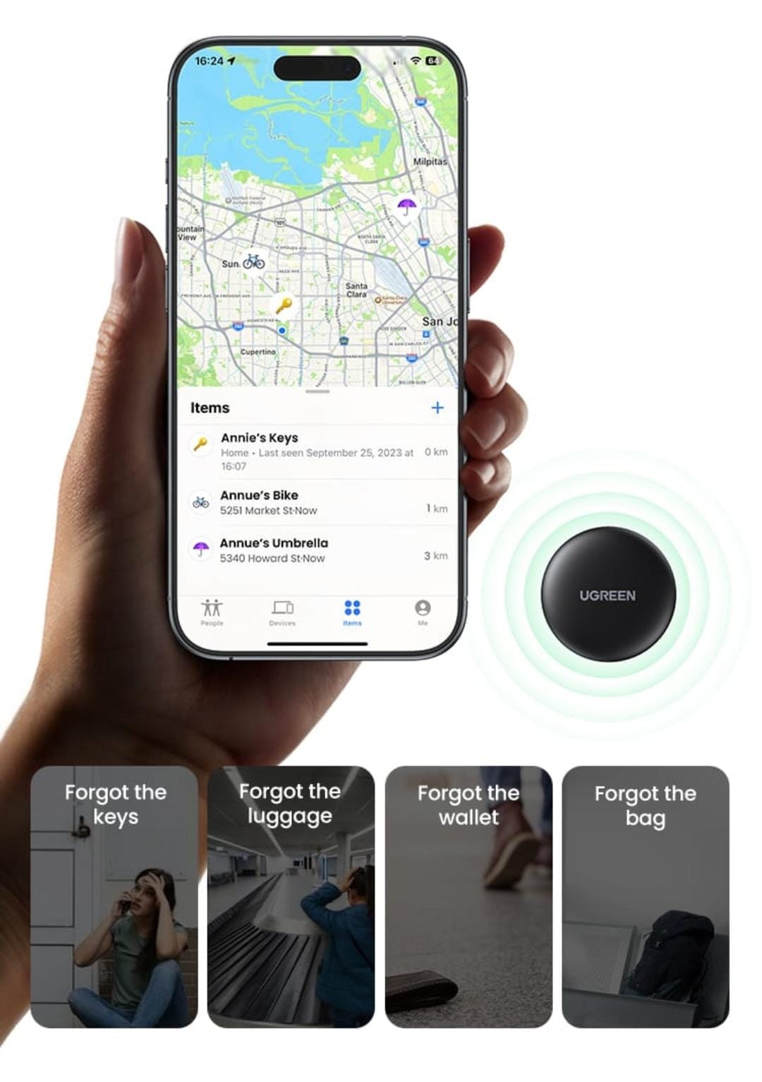 Rastreador GPS UGREEN PREMIUM iphone