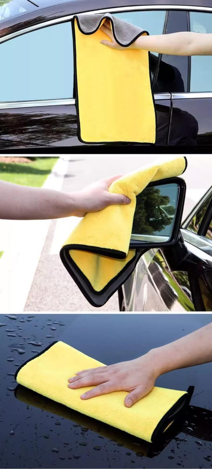 Toalla Lavado automático Microfibra Yelow