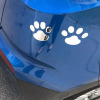 Pegatina Pet Huella Gold Silver 3D