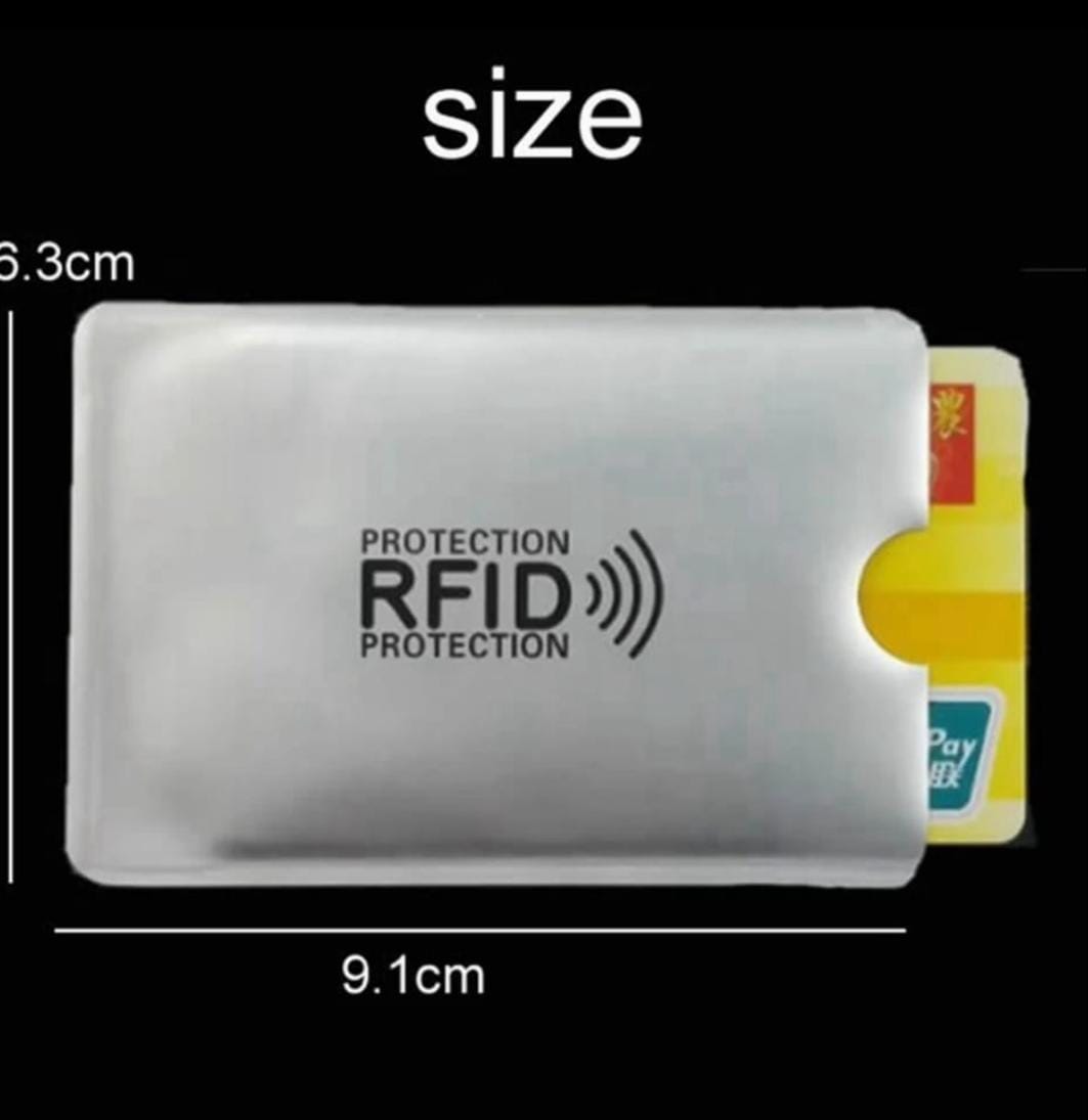 Tarjetero Anti RFID - Bloqueo de lector (5 piezas)