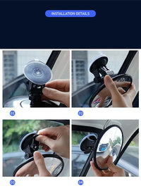 Espejo Auxiliar 360° para Auto – Visión Interior y Punto Ciego