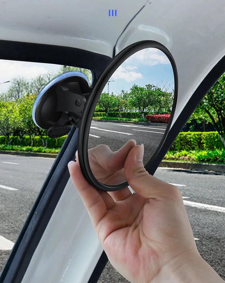 Espejo Auxiliar 360° para Auto – Visión Interior y Punto Ciego
