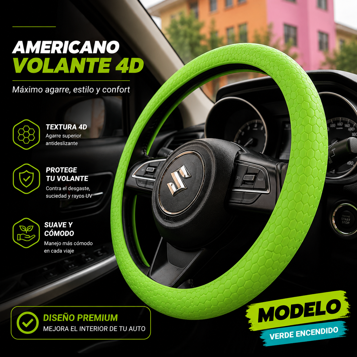 Funda volante deportiva 4D