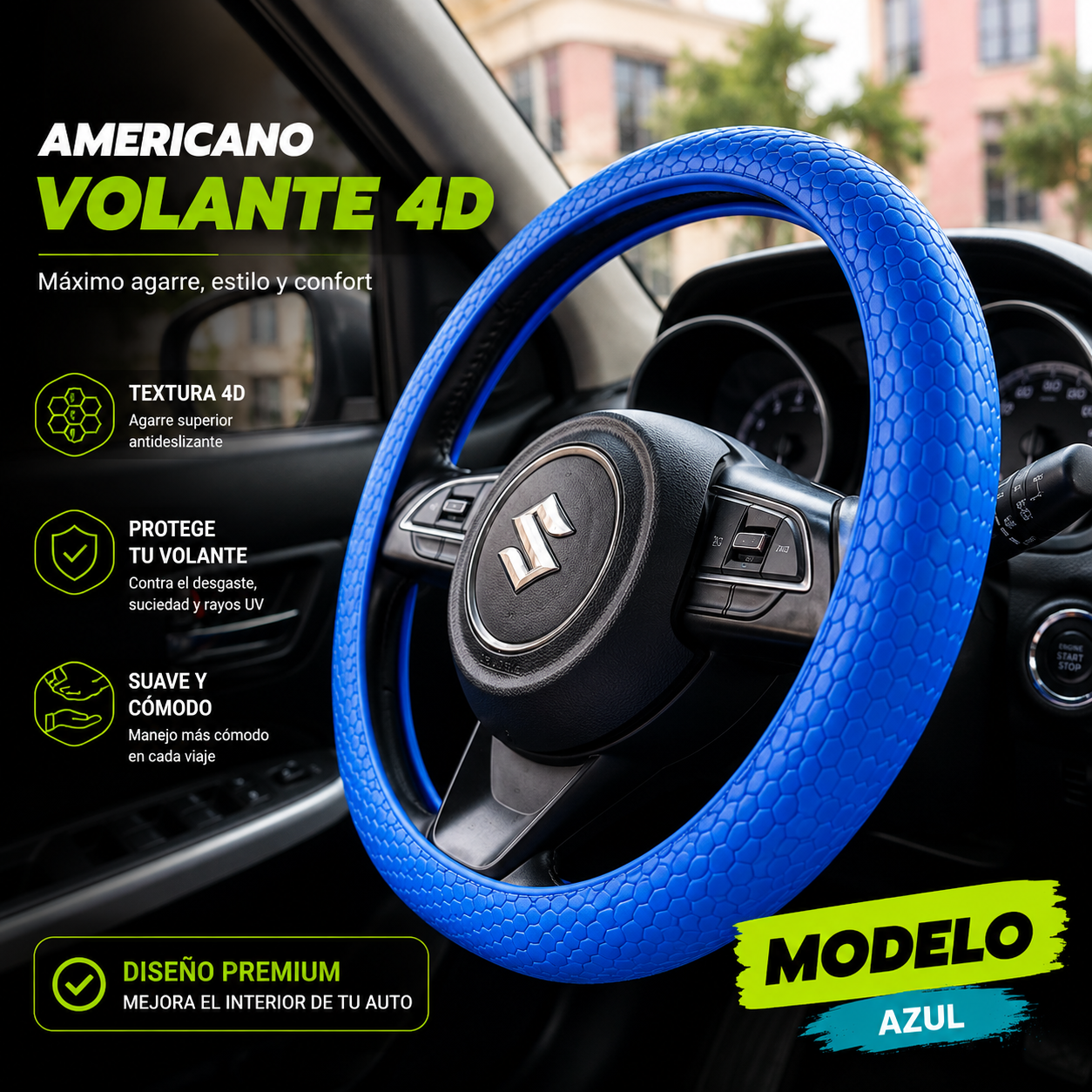Funda volante deportiva 4D