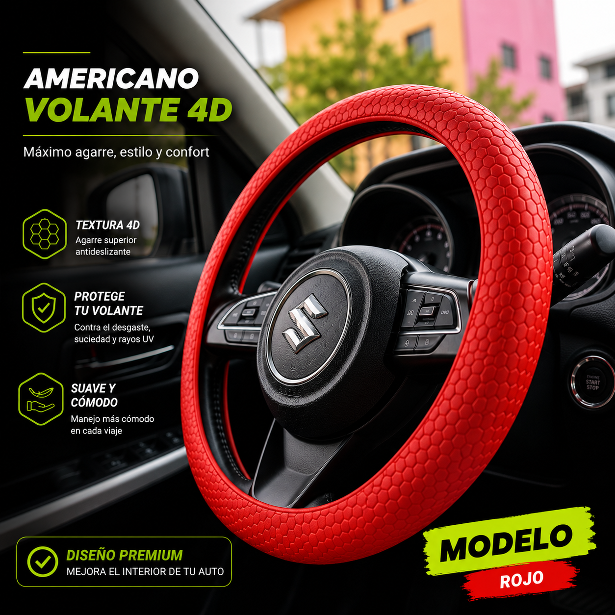 Funda volante deportiva 4D