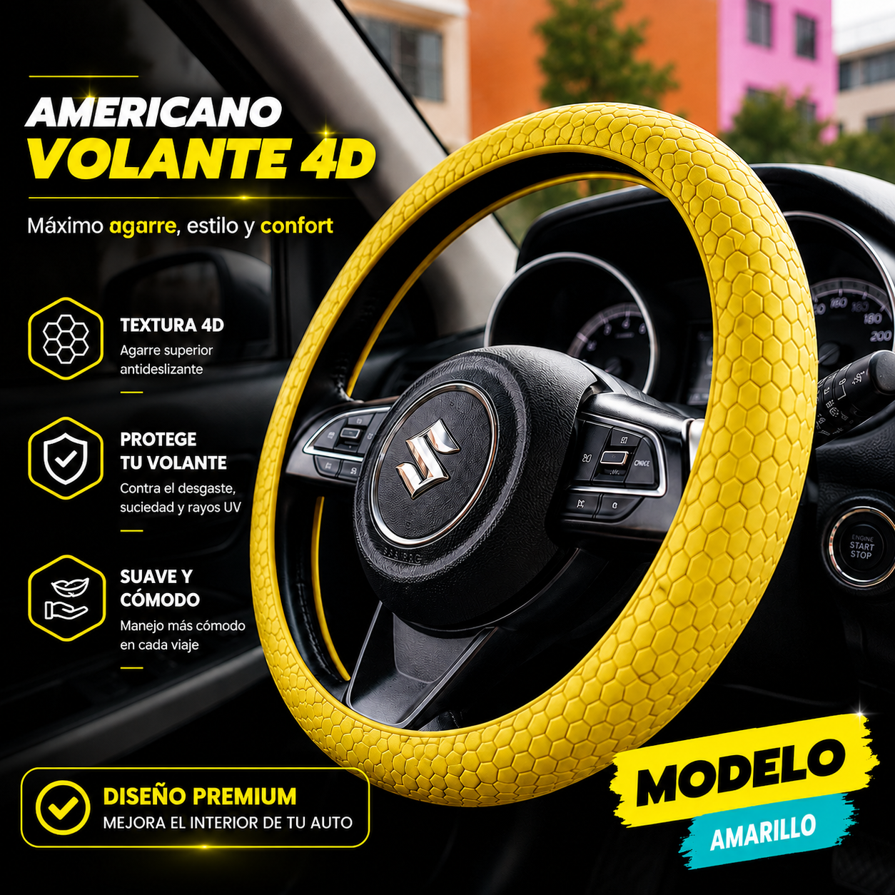Funda volante deportiva 4D