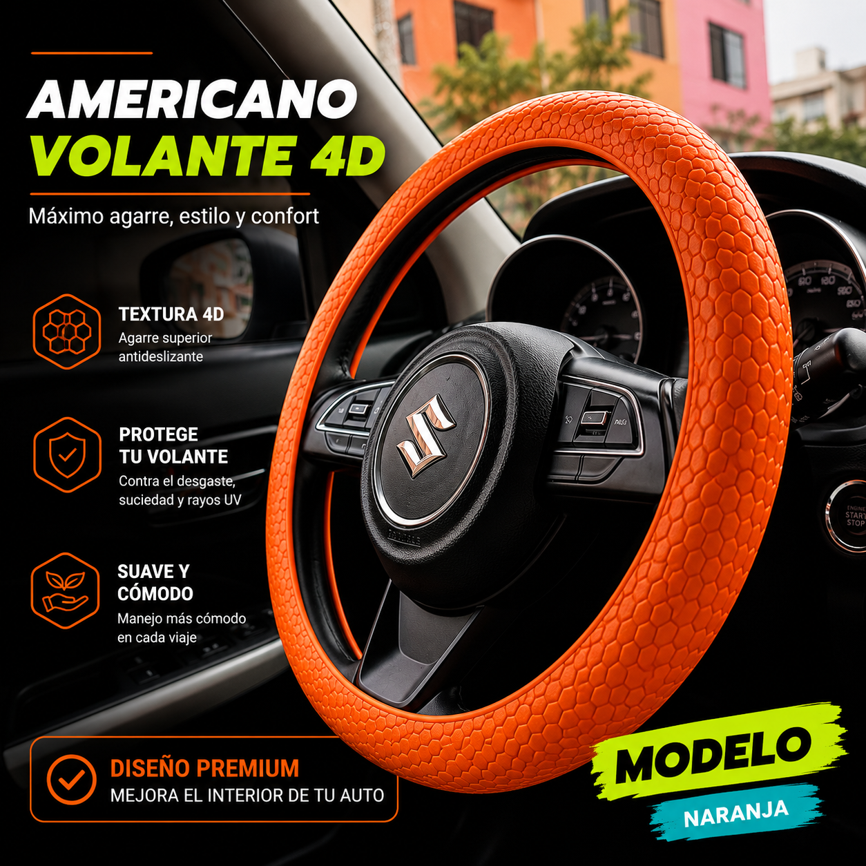 Funda volante deportiva 4D