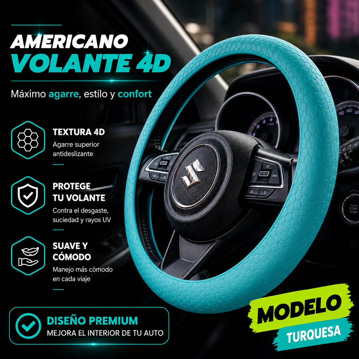 Funda volante deportiva 4D