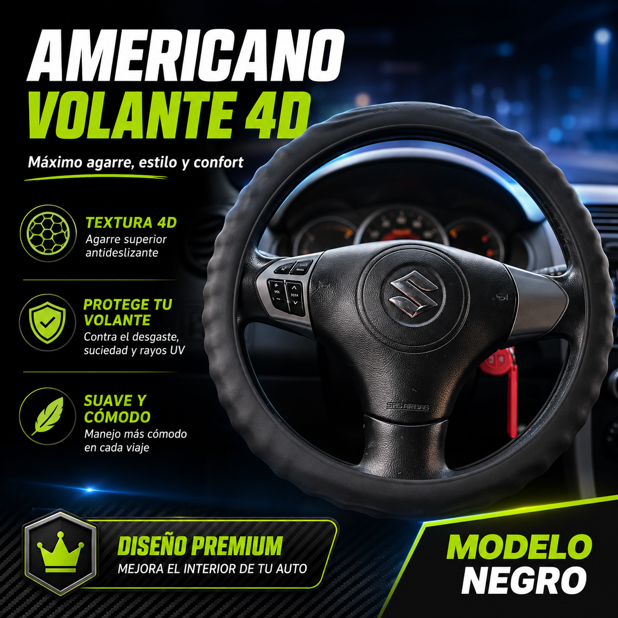 Funda volante deportiva 4D