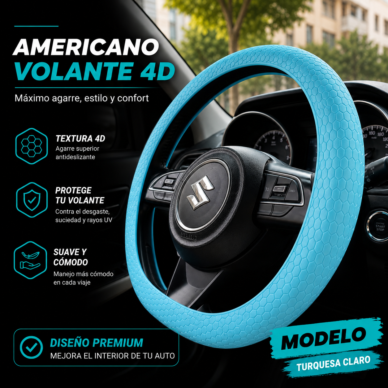 Funda volante deportiva 4D