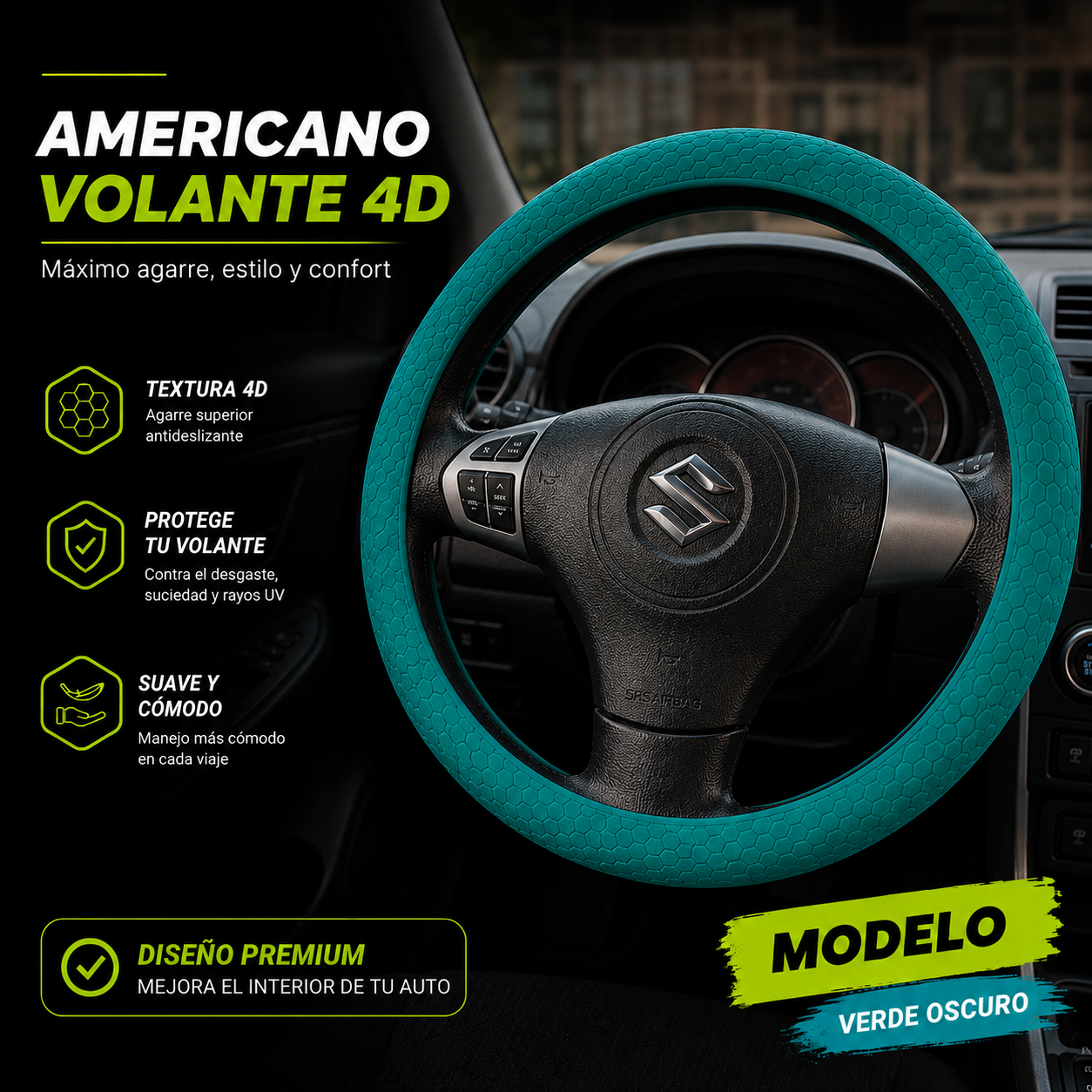 Funda volante deportiva 4D