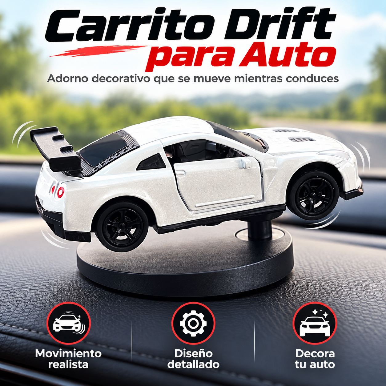 Carrito Drift Decorativo para Auto