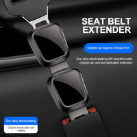 2PCS Car Seat Belt Clip Extender Safety Buckle for Tesla Porsche Thick Insert Socket Lock Buckle Plug - Automotive Safety