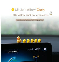 5Pcs Cute Mini Ducks Car Interior Decoration Auto Rearview Mirror Dashboard Ornaments For Woman Man Gift Car Accessories