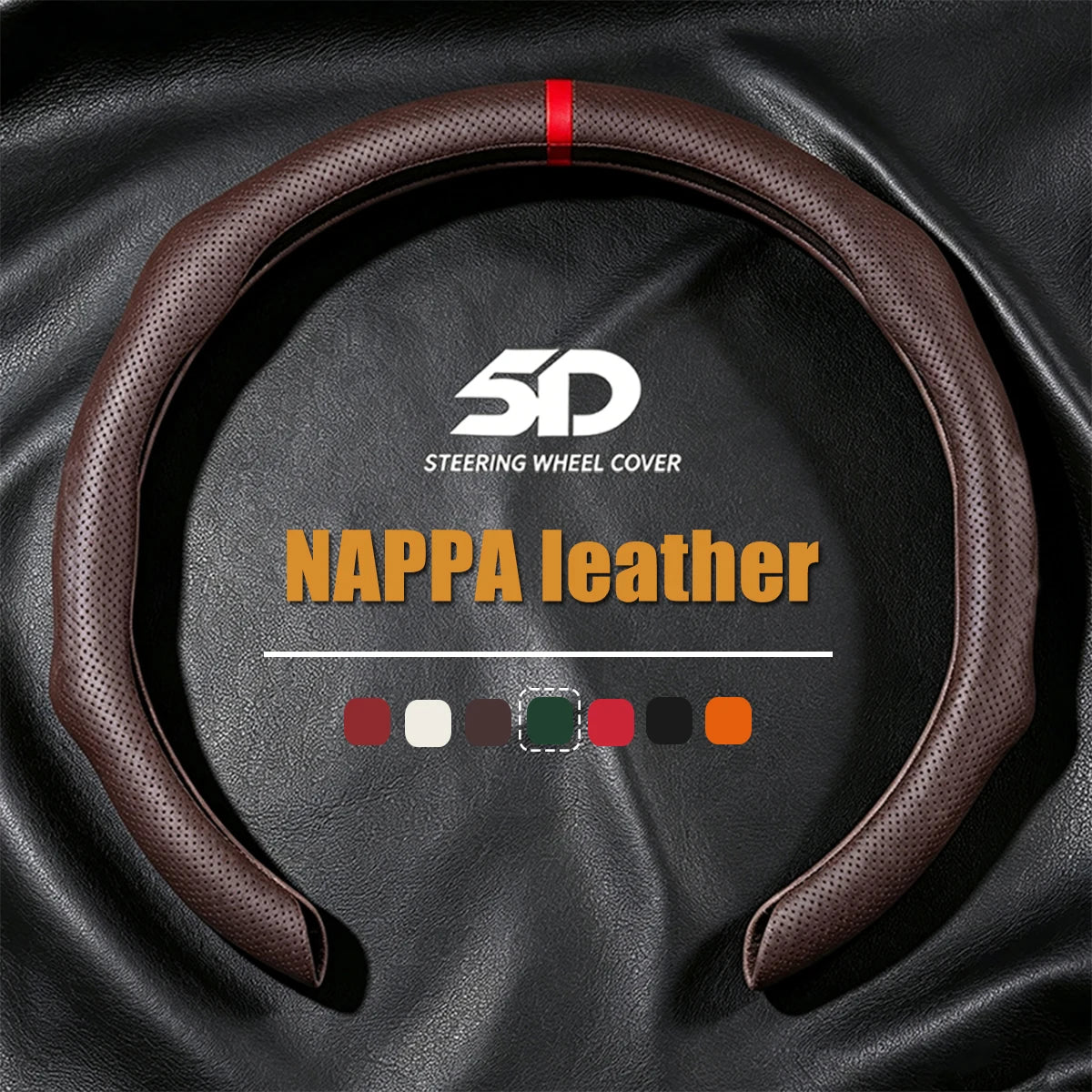 2026 NEW NAPPA Car Steering Wheel Cover Booster Cover For Ford Mustang S197 S650 Diameter 38cm Breathable Non-slip Accessories